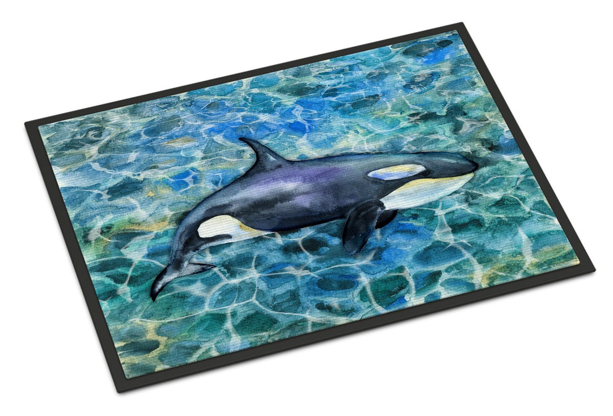 Killer Whale Orca Indoor or Outdoor Mat 24x36 BB5334JMAT by Caroline&#39;s Treasures
