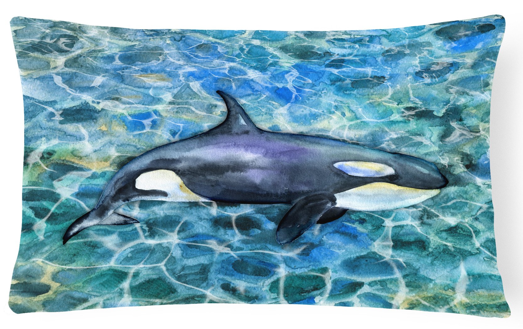 Killer Whale Orca Canvas Fabric Decorative Pillow BB5334PW1216 by Caroline's Treasures