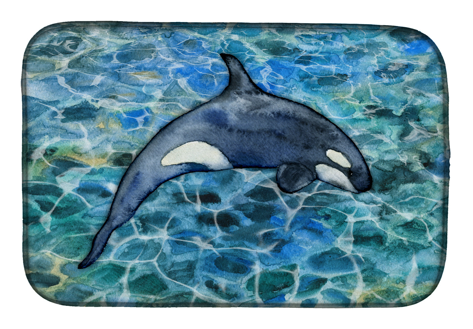 Killer Whale Orca #2 Dish Drying Mat BB5335DDM  the-store.com.