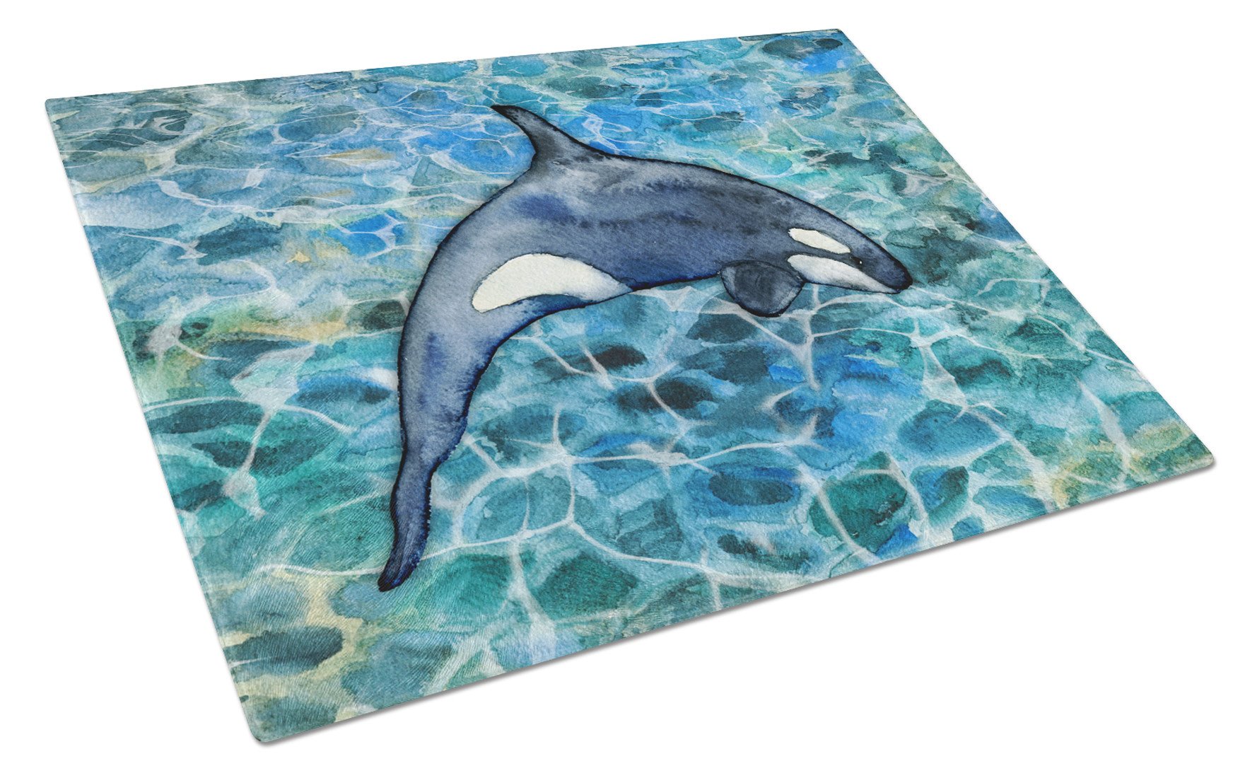Killer Whale Orca #2 Glass Cutting Board Large BB5335LCB by Caroline's Treasures
