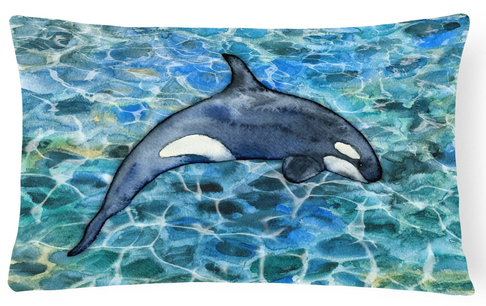 Killer Whale Orca #2 Canvas Fabric Decorative Pillow BB5335PW1216 by Caroline's Treasures