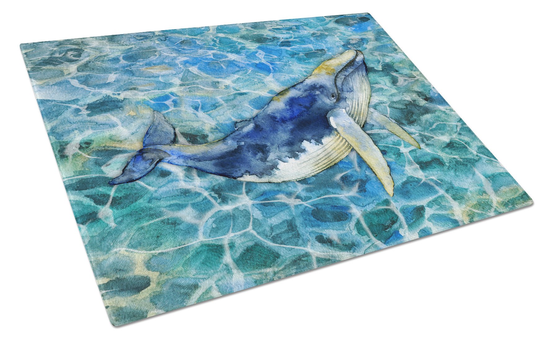 Humpback Whale Glass Cutting Board Large BB5336LCB by Caroline's Treasures