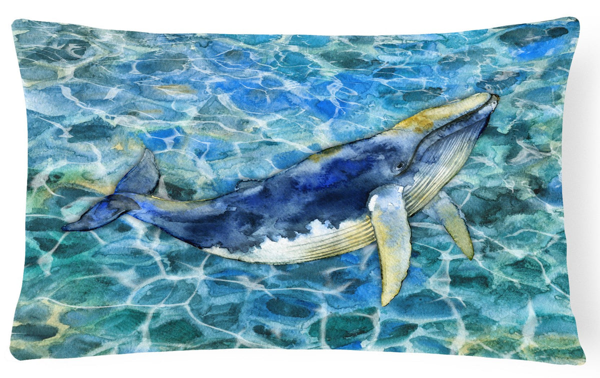 Humpback Whale Canvas Fabric Decorative Pillow BB5336PW1216 by Caroline&#39;s Treasures