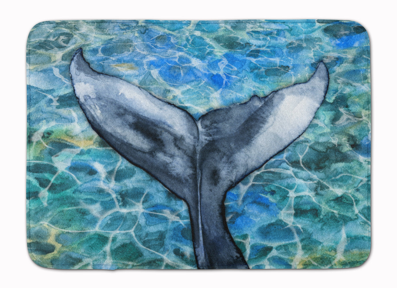 Whale Tail Machine Washable Memory Foam Mat BB5337RUG - the-store.com