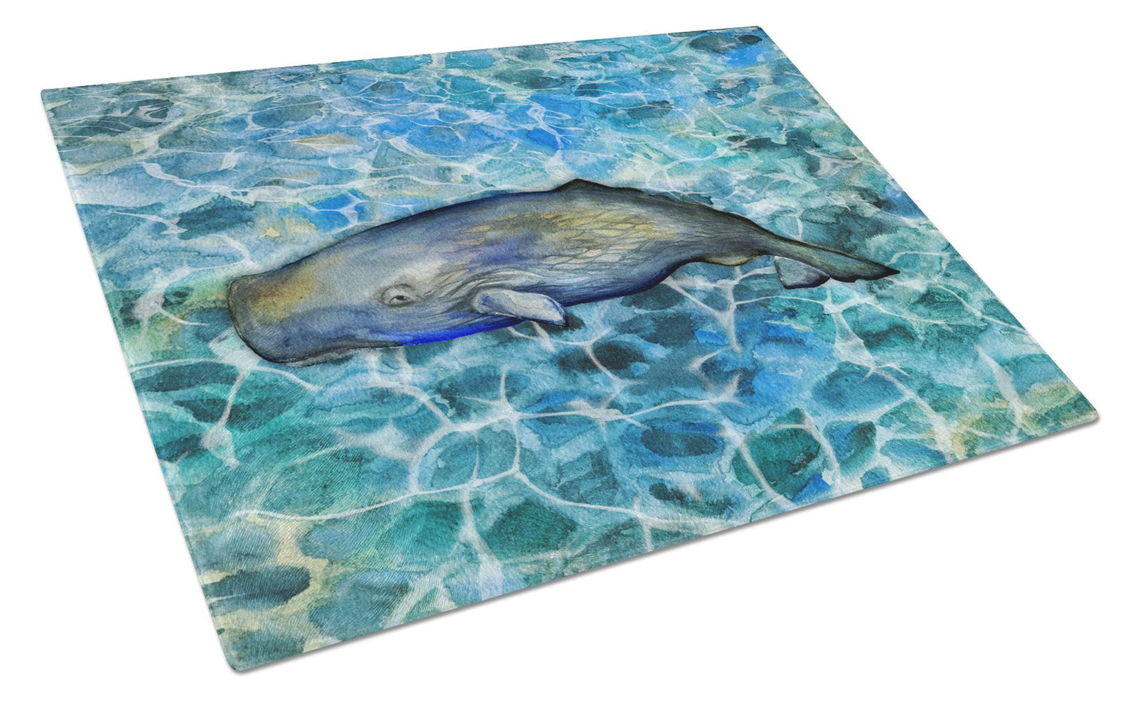 Sperm Whale Cachalot Glass Cutting Board Large BB5338LCB by Caroline's Treasures