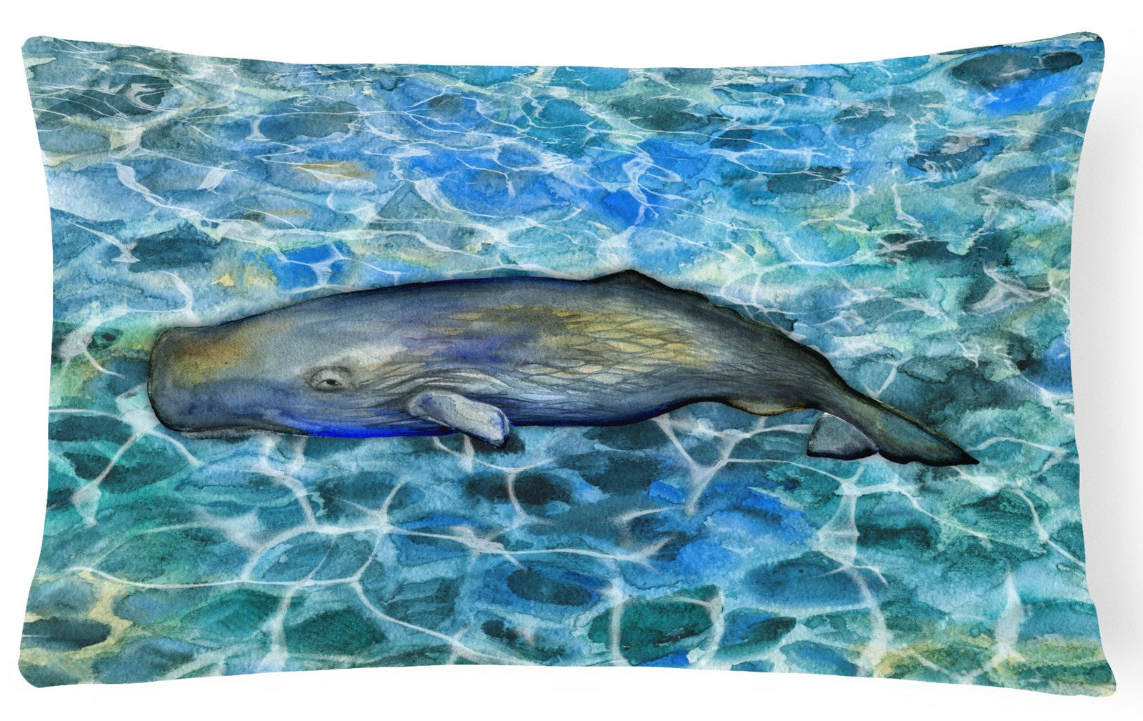 Sperm Whale Cachalot Canvas Fabric Decorative Pillow BB5338PW1216 by Caroline's Treasures