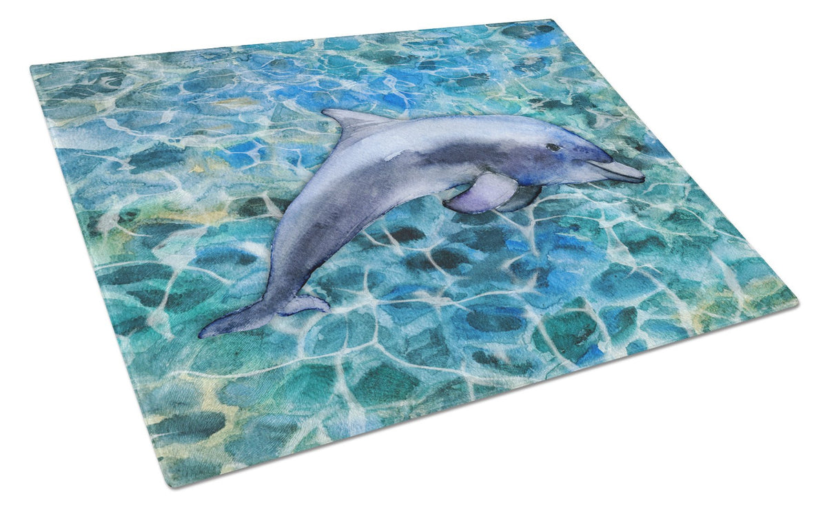 Dolphin Glass Cutting Board Large BB5339LCB by Caroline&#39;s Treasures