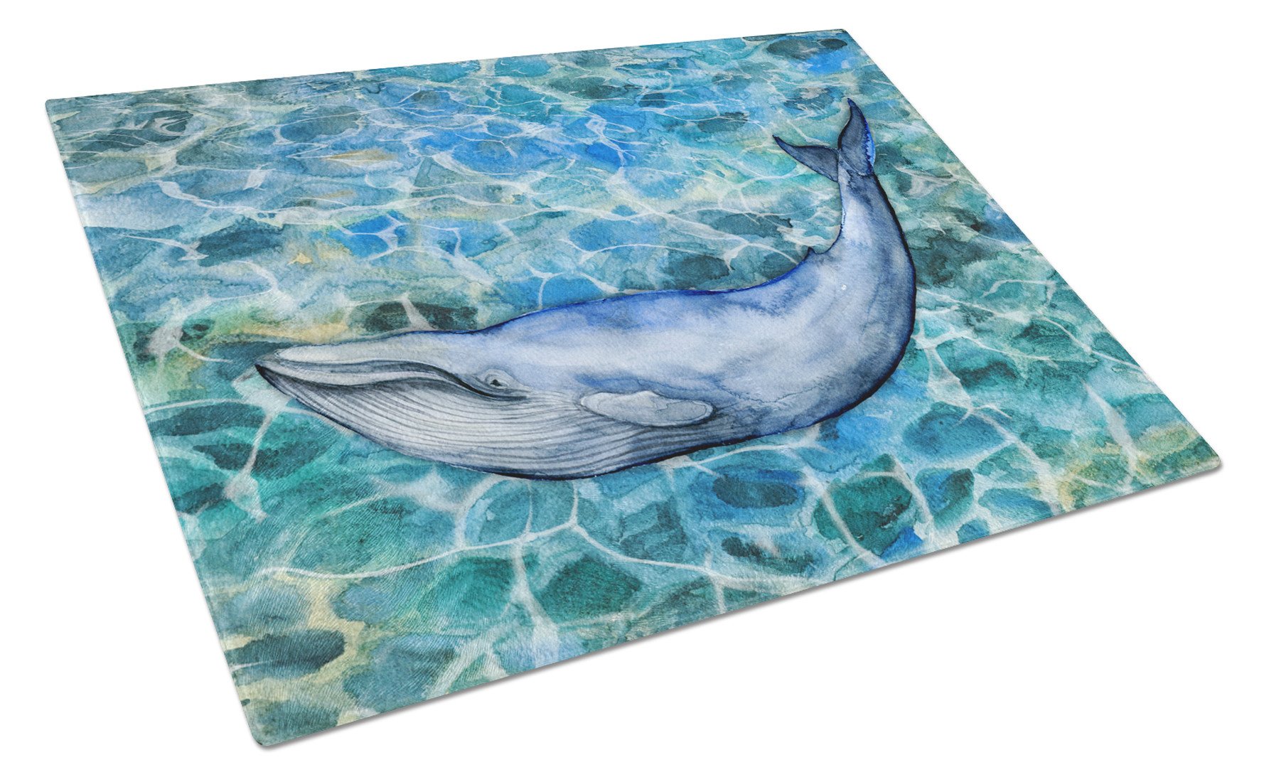 Humpback Whale Glass Cutting Board Large BB5340LCB by Caroline's Treasures