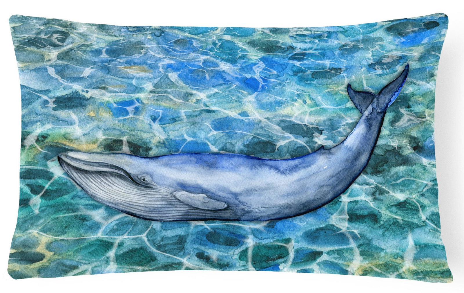 Humpback Whale Canvas Fabric Decorative Pillow BB5340PW1216 by Caroline's Treasures