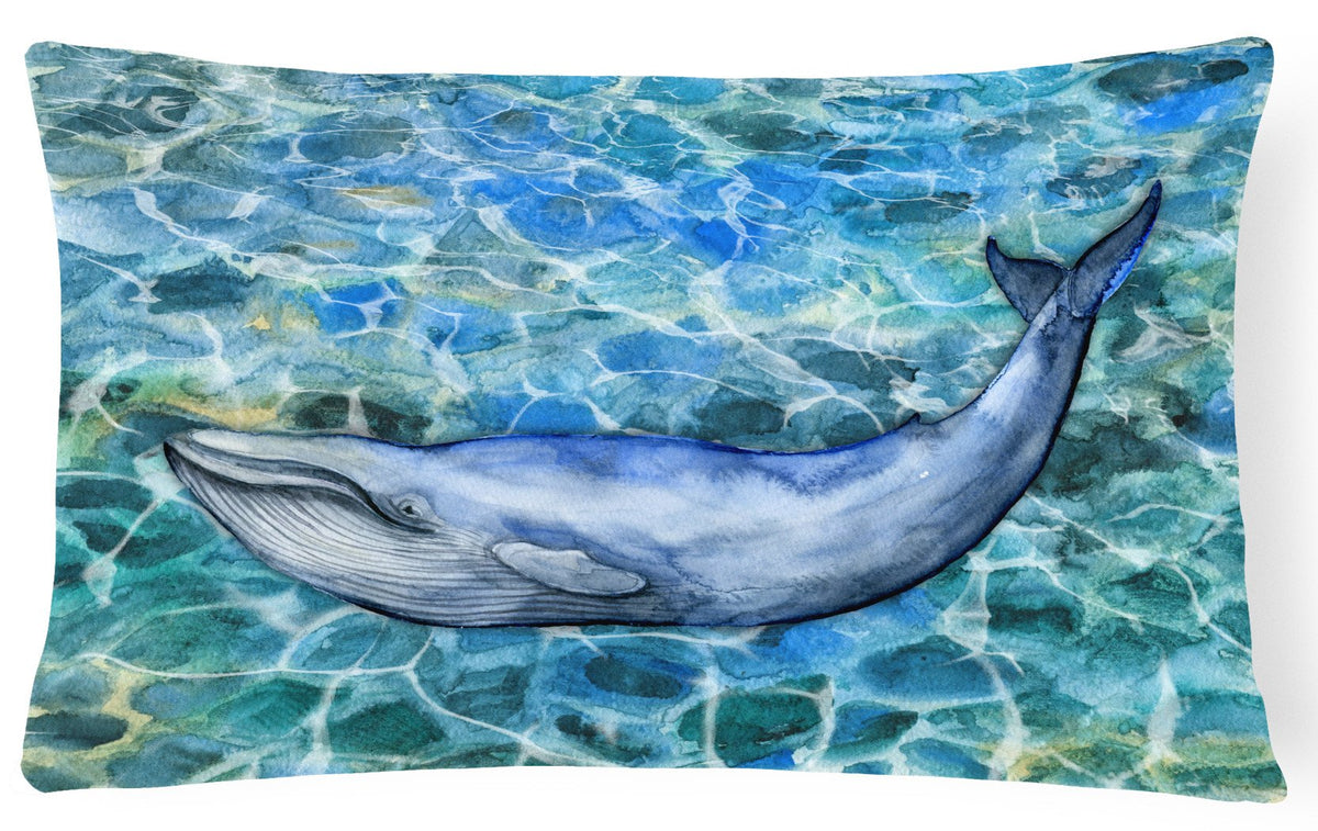 Humpback Whale Canvas Fabric Decorative Pillow BB5340PW1216 by Caroline&#39;s Treasures
