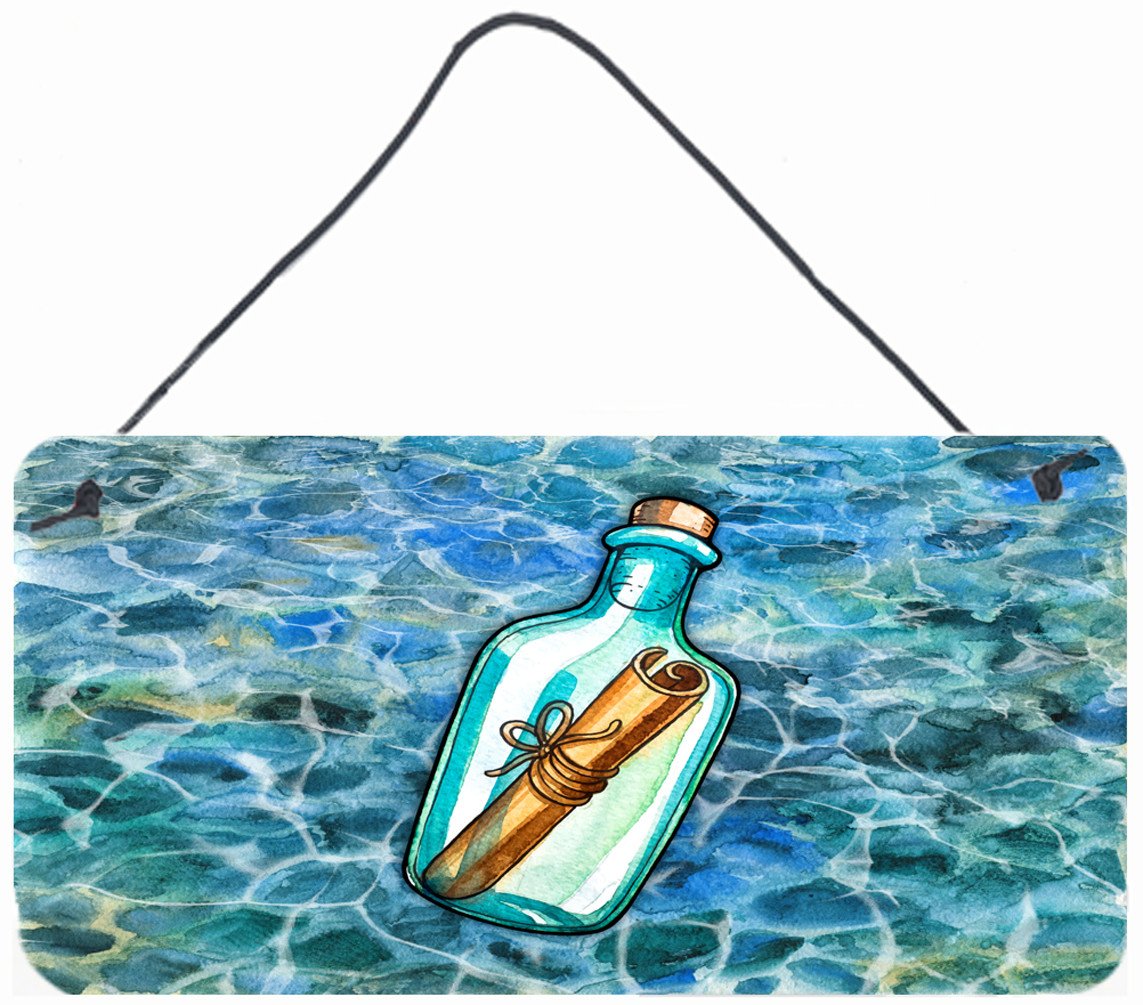 Messag in a Bottle Wall or Door Hanging Prints BB5343DS812 by Caroline's Treasures