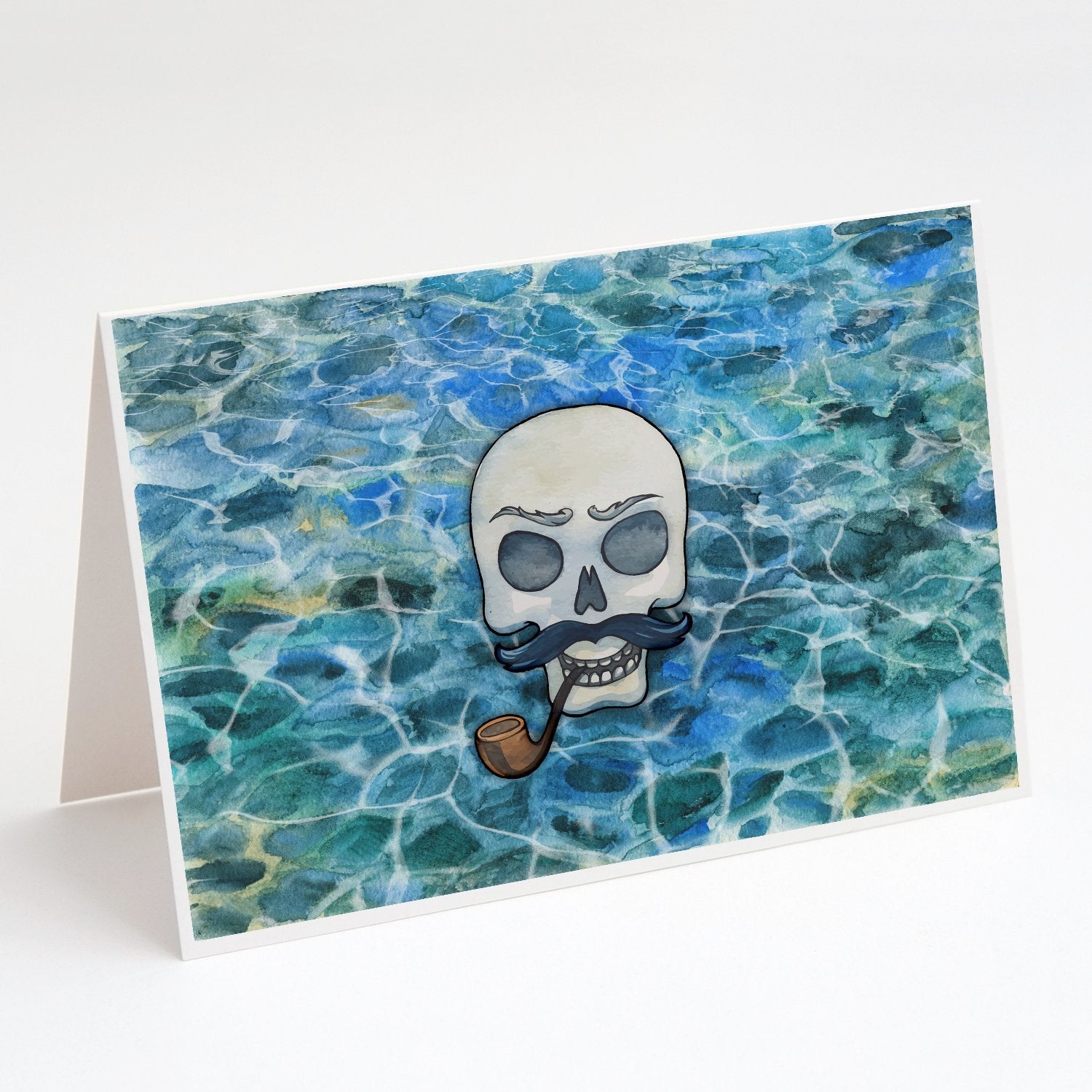 Buy this Skeleton Skull Pirate Greeting Cards and Envelopes Pack of 8