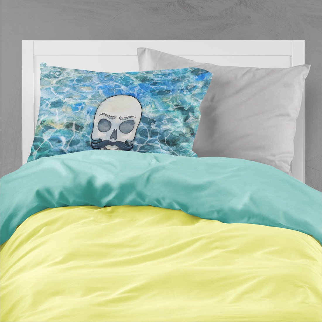 Skeleton Skull Pirate Fabric Standard Pillowcase BB5345PILLOWCASE by Caroline's Treasures