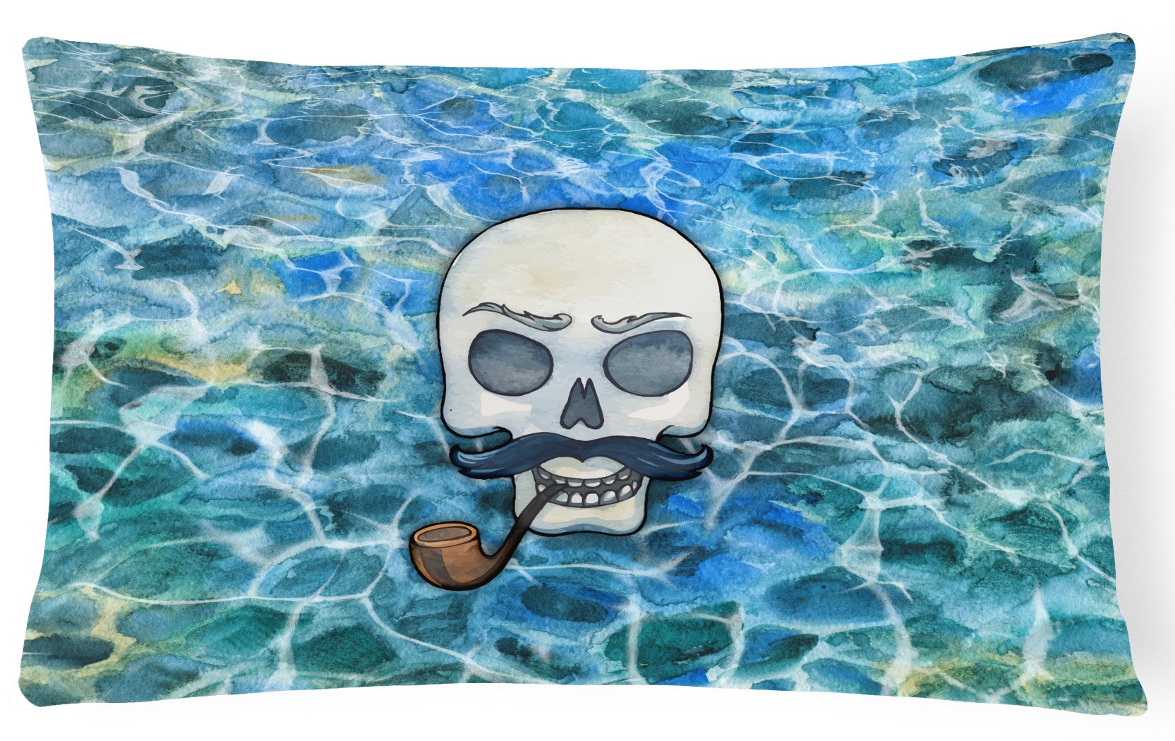 Skeleton Skull Pirate Canvas Fabric Decorative Pillow BB5345PW1216 by Caroline's Treasures