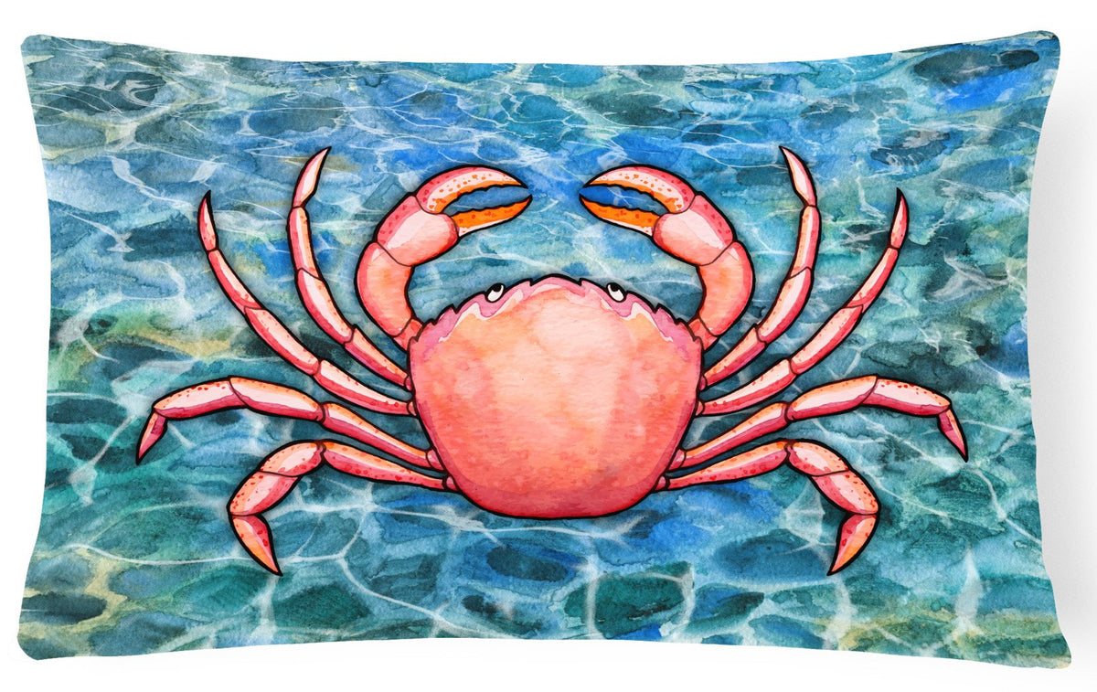 Crab Canvas Fabric Decorative Pillow BB5346PW1216 by Caroline&#39;s Treasures
