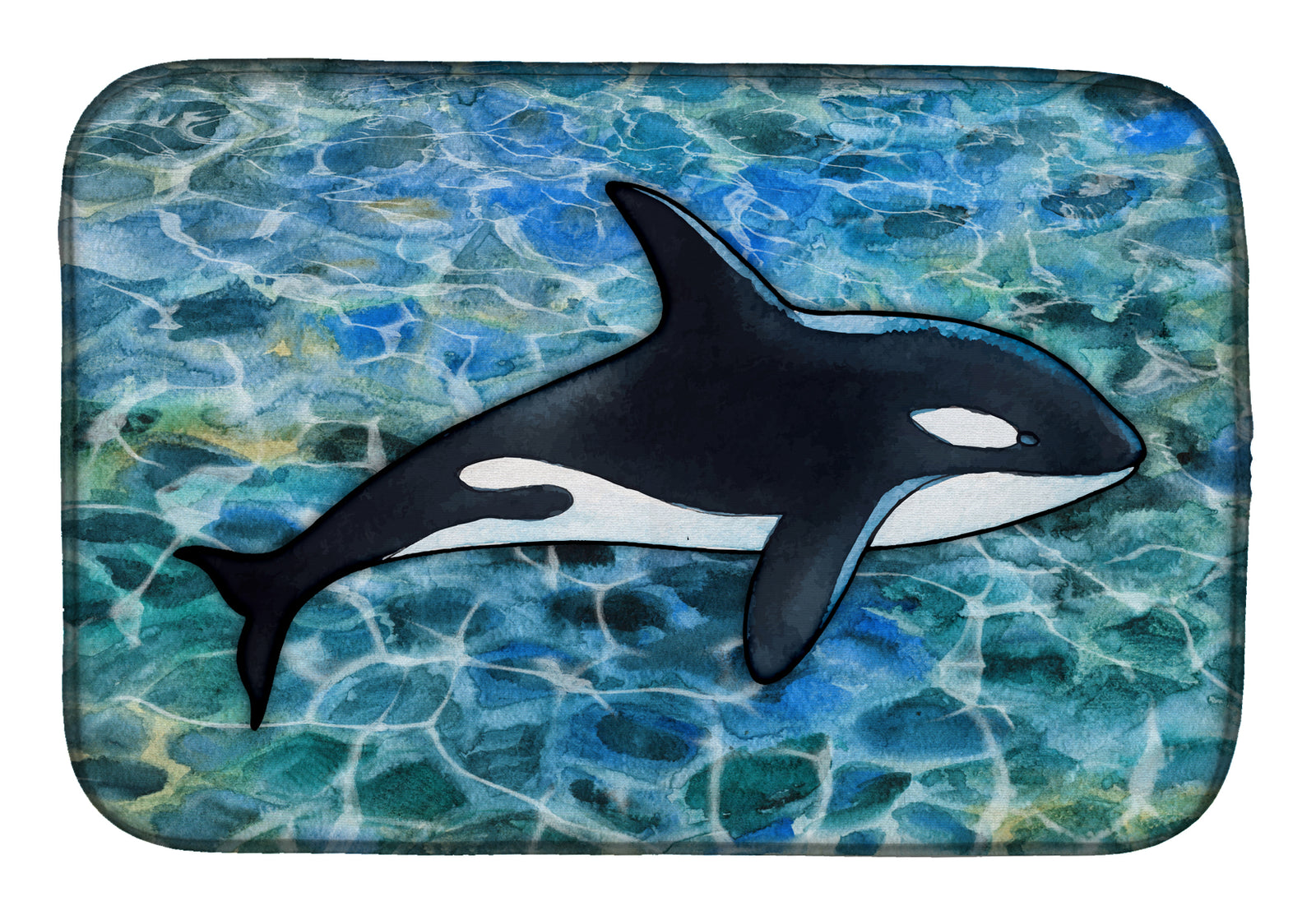 Killer Whale Orca Dish Drying Mat BB5348DDM  the-store.com.