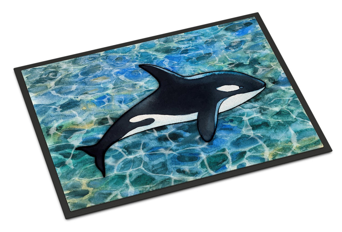 Killer Whale Orca Indoor or Outdoor Mat 24x36 BB5348JMAT by Caroline&#39;s Treasures