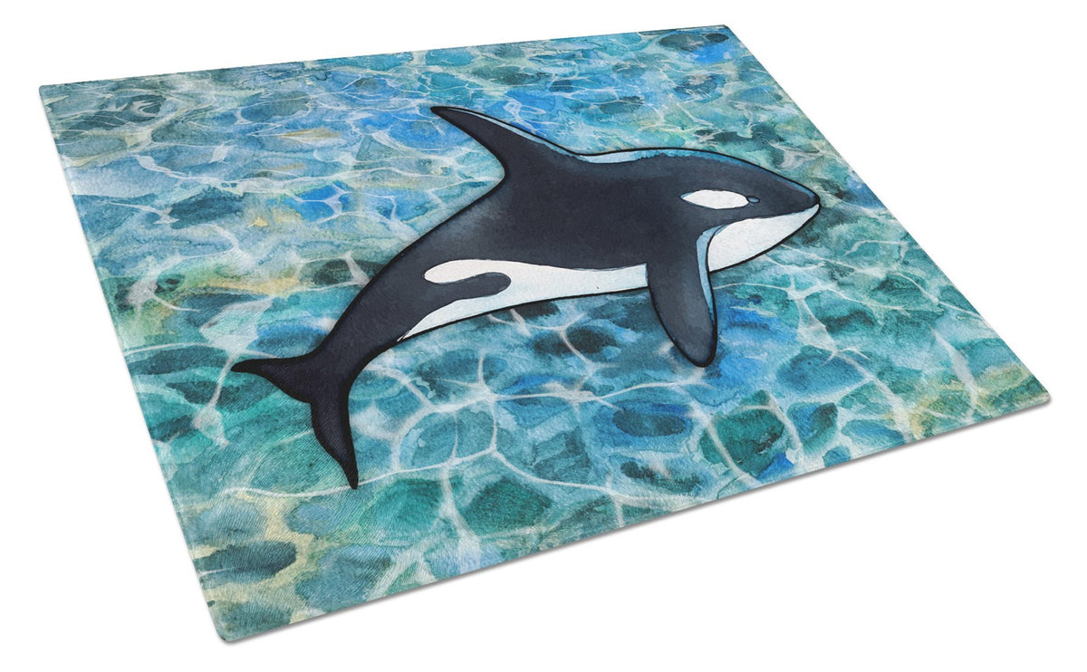 Killer Whale Orca Glass Cutting Board Large BB5348LCB by Caroline&#39;s Treasures
