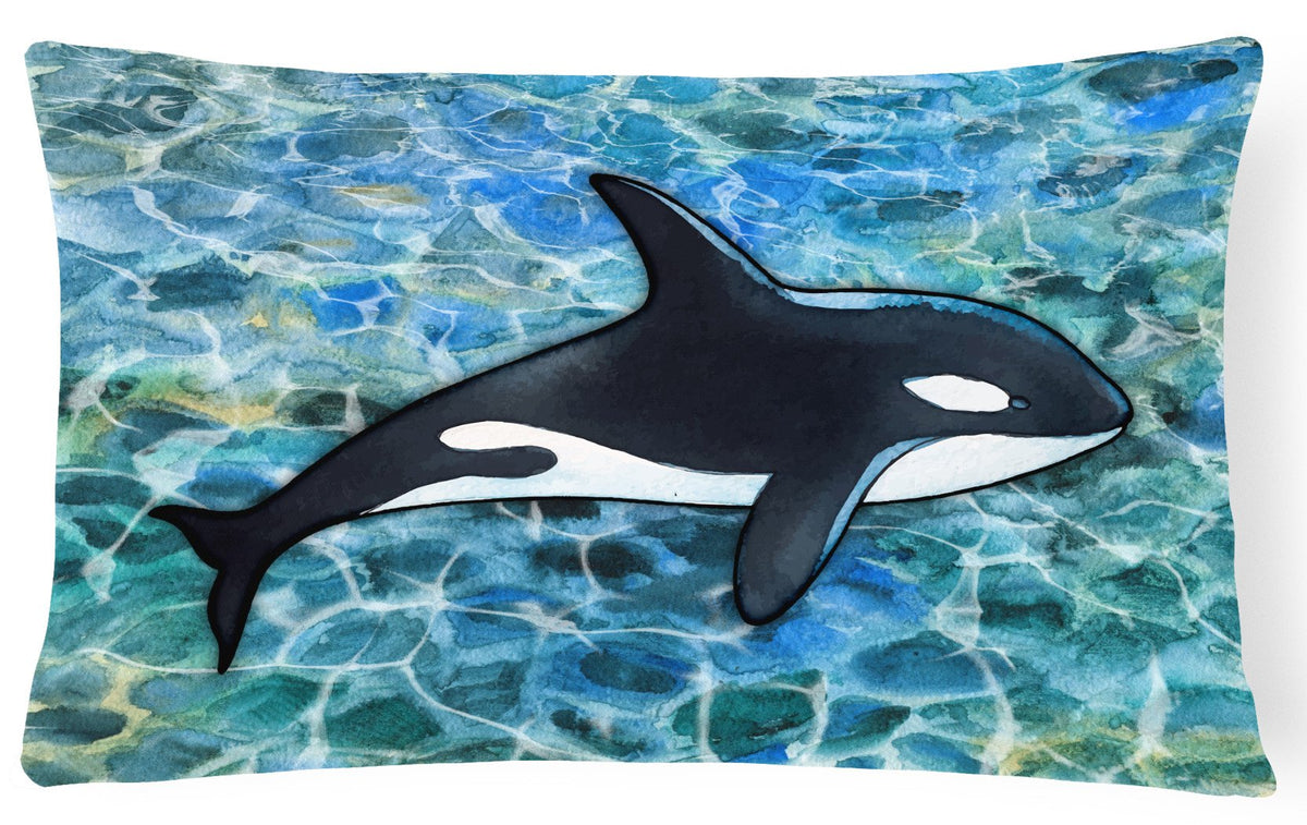 Killer Whale Orca Canvas Fabric Decorative Pillow BB5348PW1216 by Caroline&#39;s Treasures