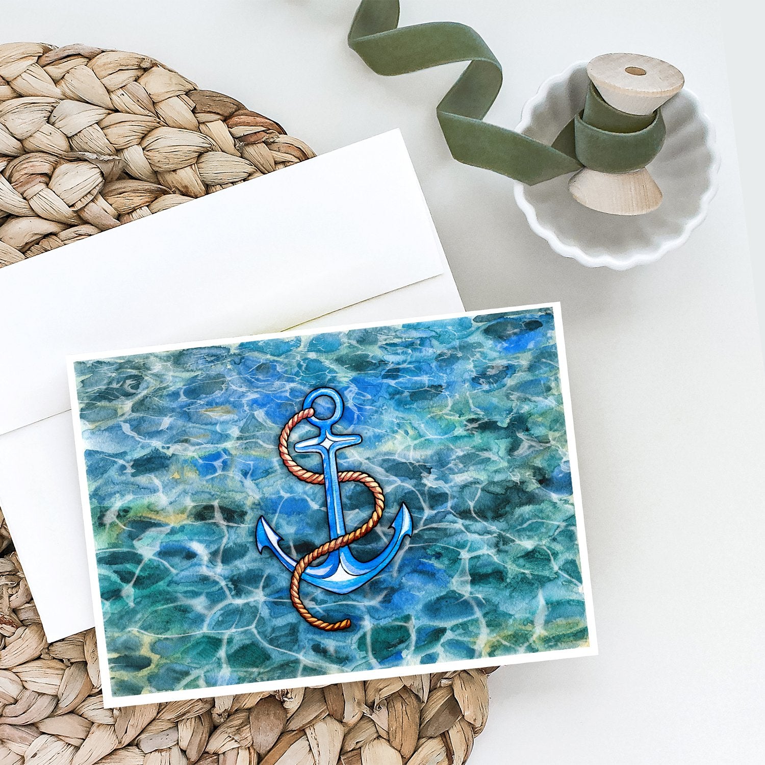 Anchor Greeting Cards and Envelopes Pack of 8 - the-store.com