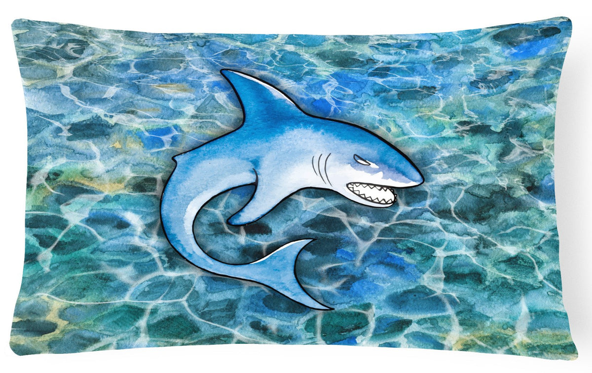 Shark Canvas Fabric Decorative Pillow BB5352PW1216 by Caroline&#39;s Treasures