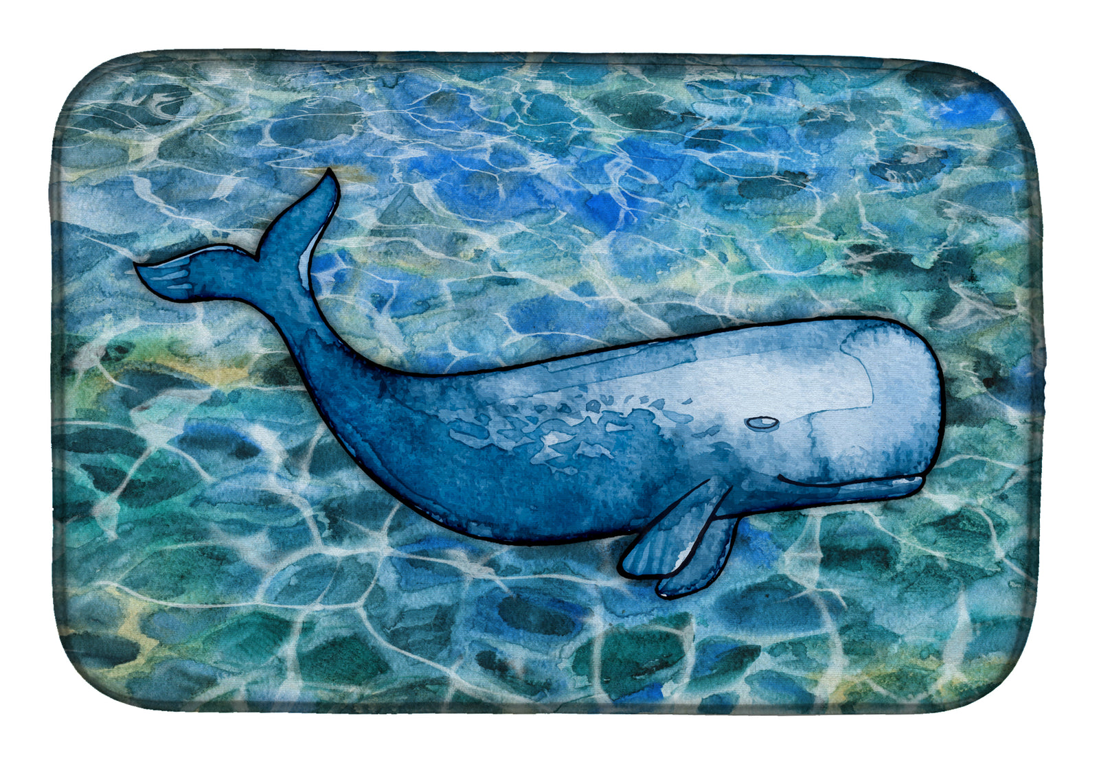 Sperm Whale Cachalot Dish Drying Mat BB5354DDM  the-store.com.