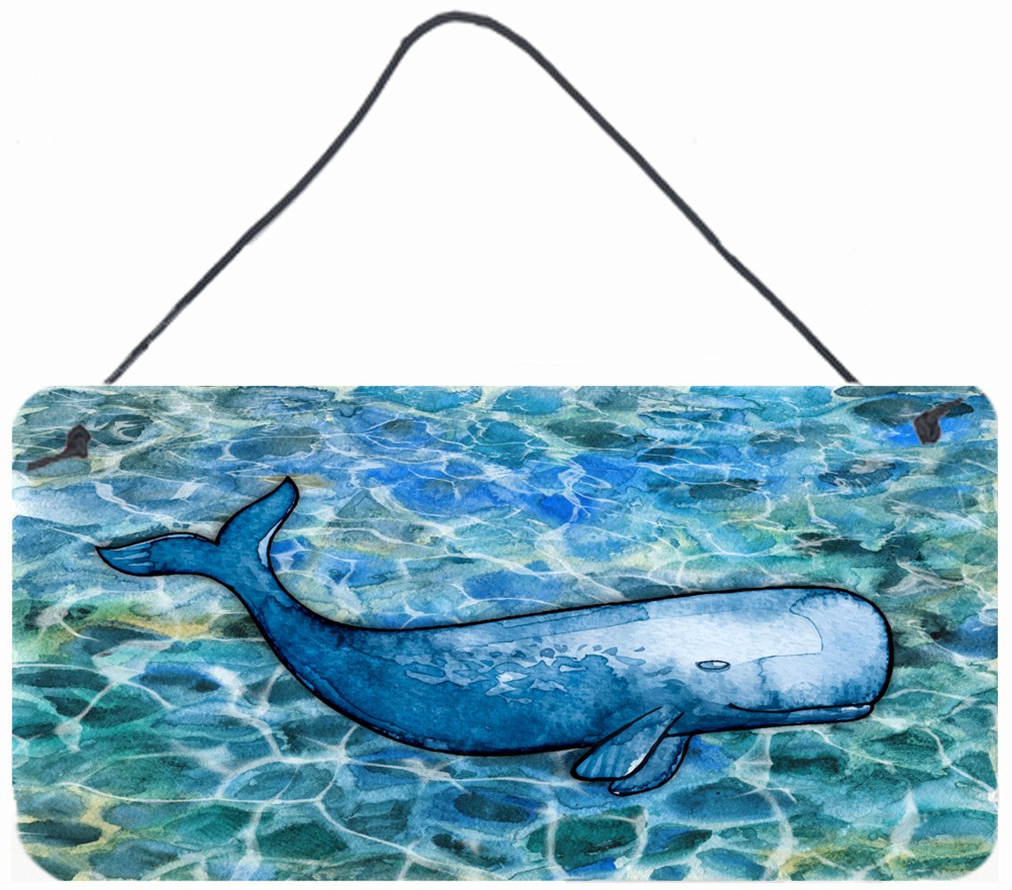 Sperm Whale Cachalot Wall or Door Hanging Prints BB5354DS812 by Caroline&#39;s Treasures
