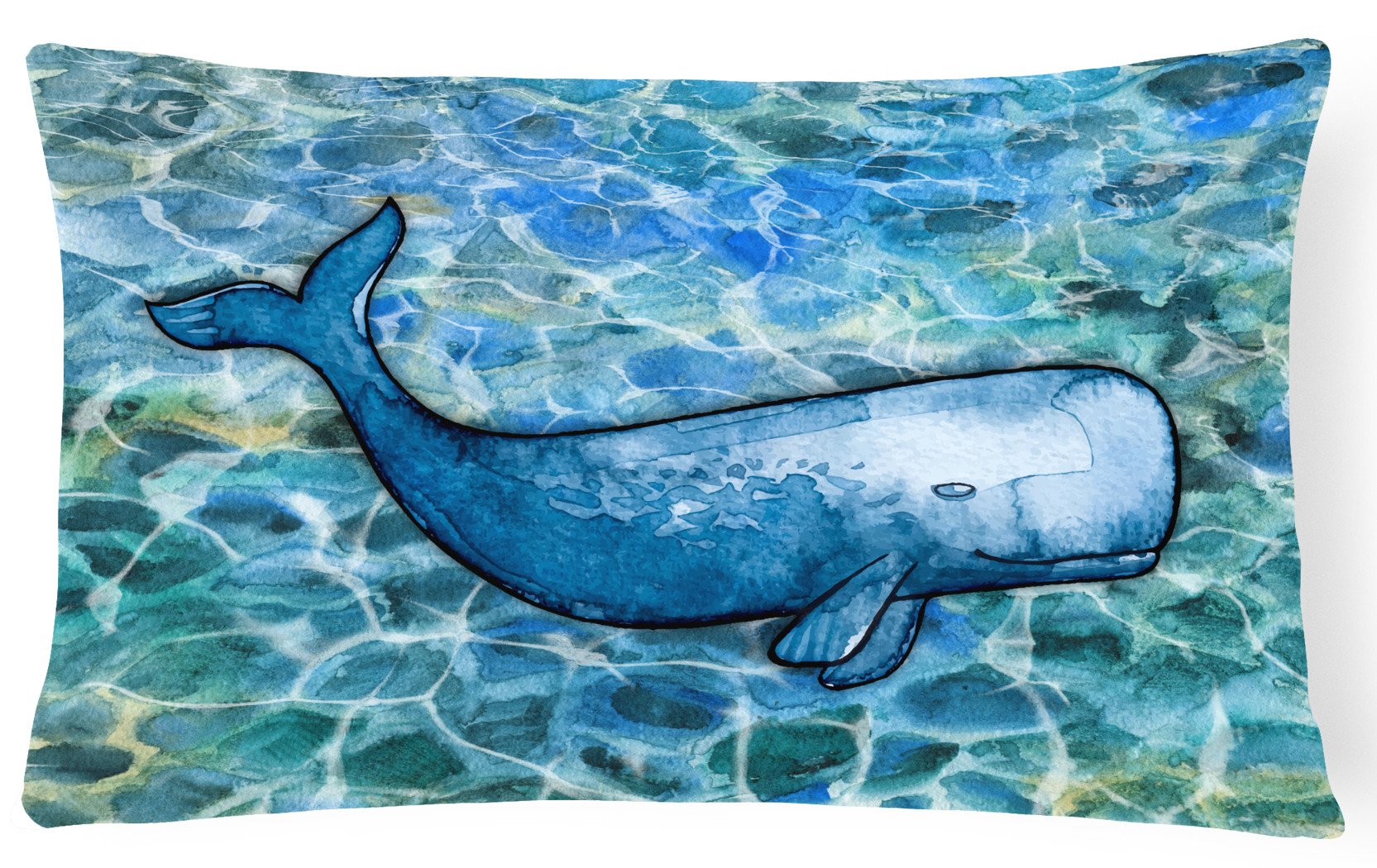 Sperm Whale Cachalot Canvas Fabric Decorative Pillow BB5354PW1216 by Caroline's Treasures