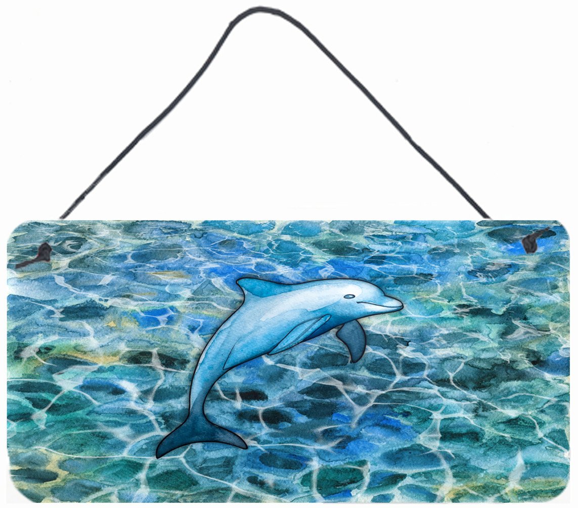 Dolphin Wall or Door Hanging Prints BB5356DS812 by Caroline&#39;s Treasures