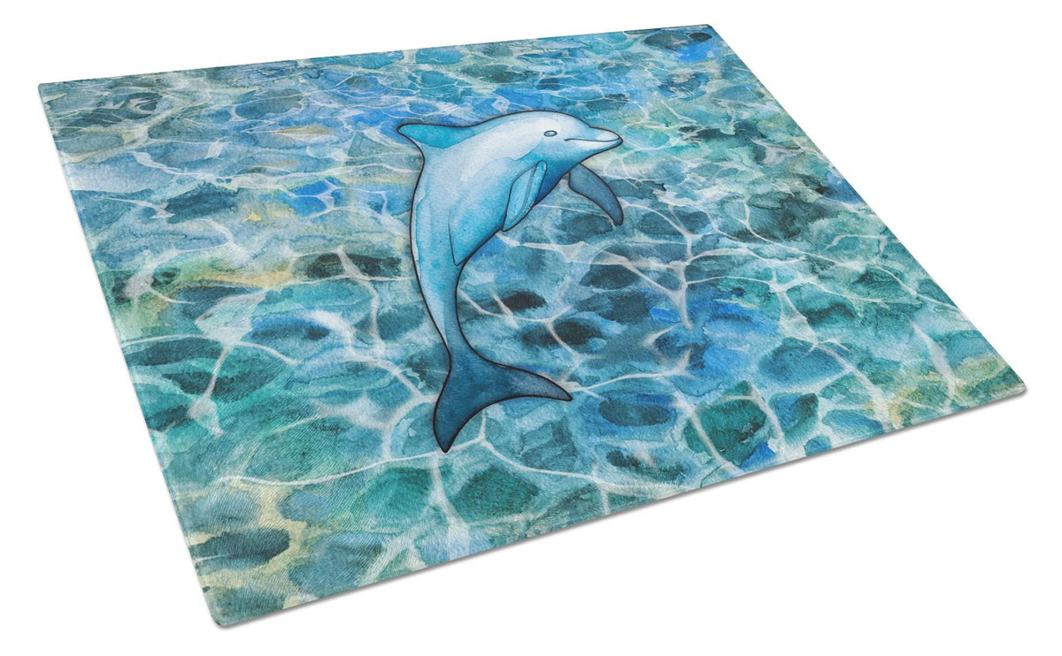 Dolphin Glass Cutting Board Large BB5356LCB by Caroline&#39;s Treasures