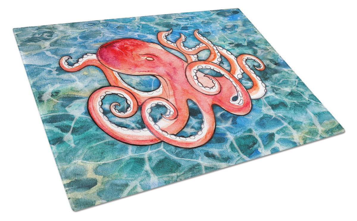 Octopus Glass Cutting Board Large BB5357LCB by Caroline&#39;s Treasures