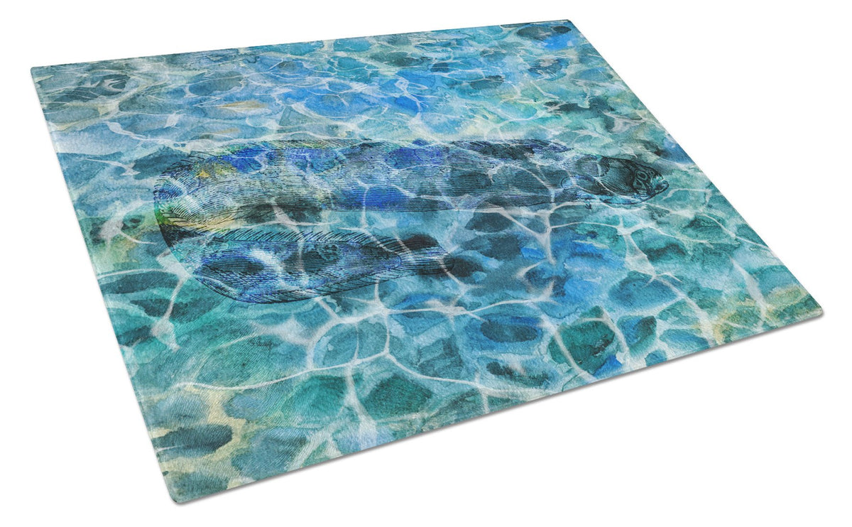 Eel Under water Glass Cutting Board Large BB5360LCB by Caroline&#39;s Treasures
