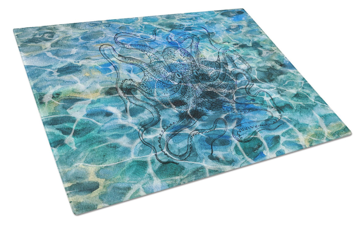 Octopus Under water Glass Cutting Board Large BB5362LCB by Caroline&#39;s Treasures