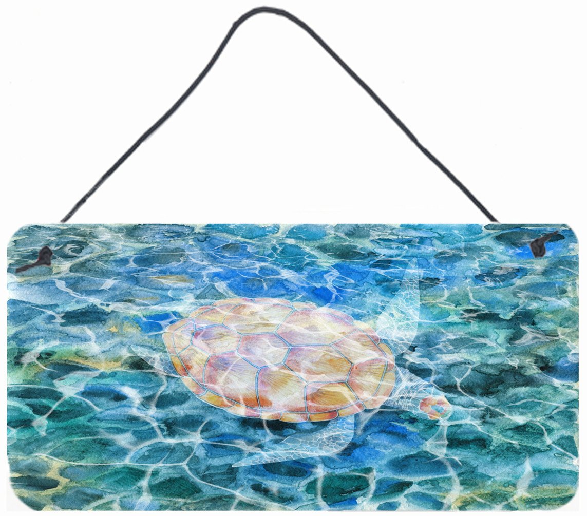 Sea Turtle Under water Wall or Door Hanging Prints BB5363DS812 by Caroline&#39;s Treasures