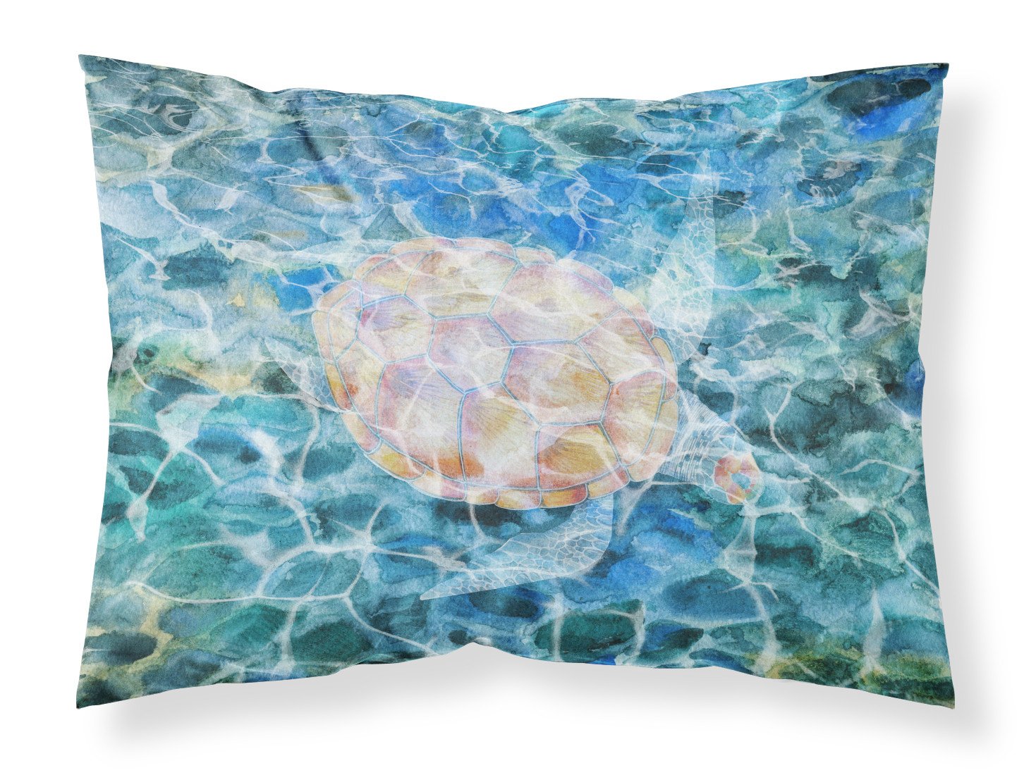 Sea Turtle Under water Fabric Standard Pillowcase BB5363PILLOWCASE by Caroline's Treasures
