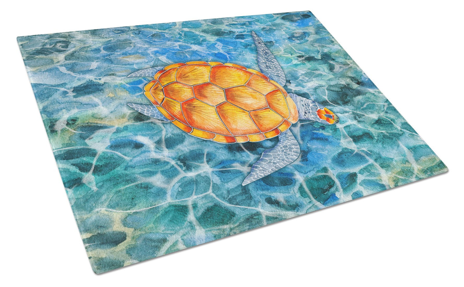 Sea Turtle Glass Cutting Board Large BB5364LCB by Caroline's Treasures