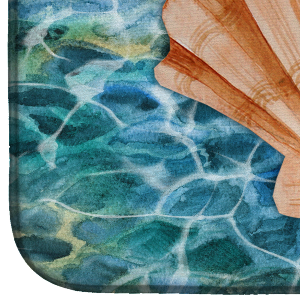 Scallop Shell and Water Dish Drying Mat BB5367DDM  the-store.com.
