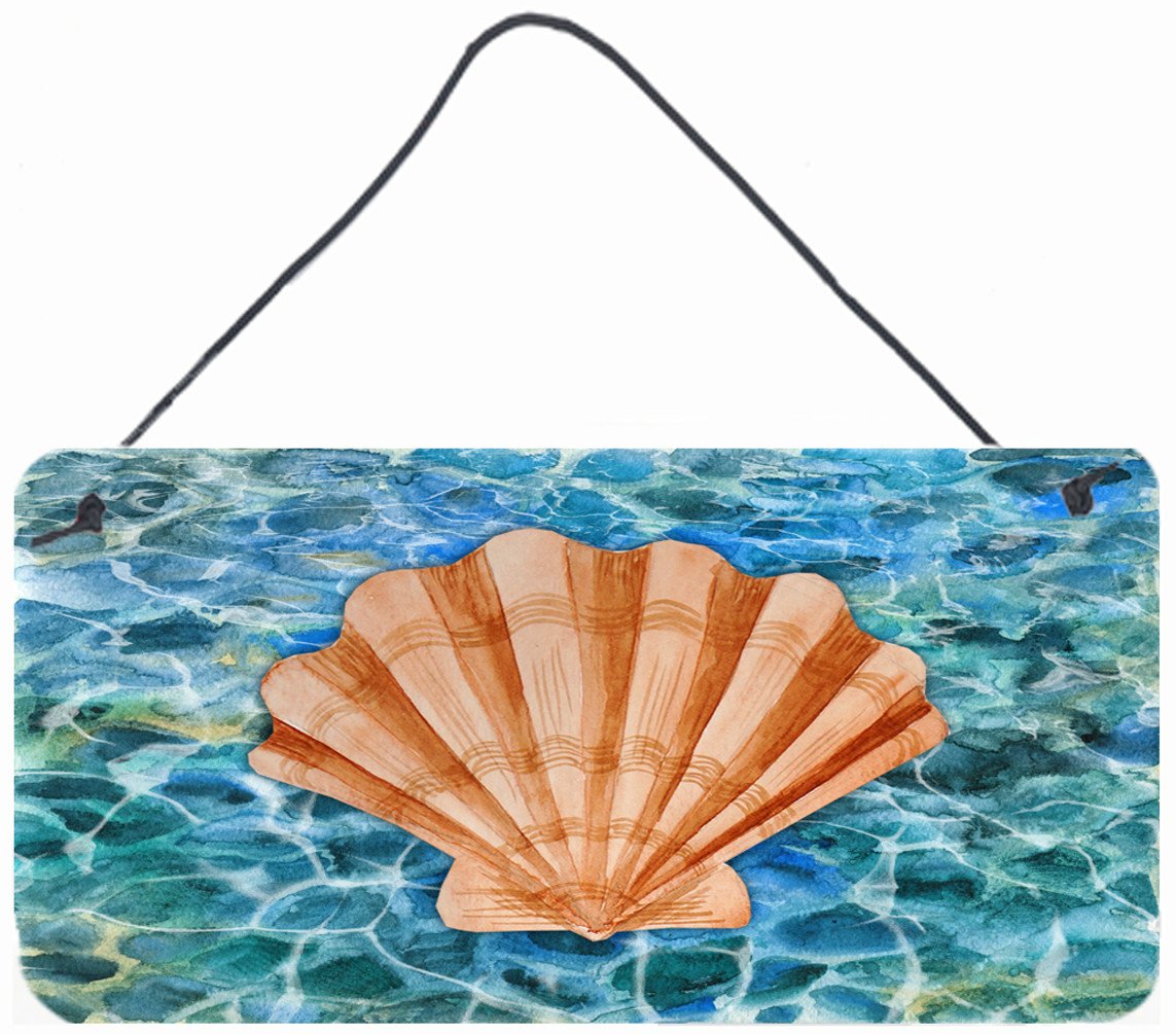 Scallop Shell and Water Wall or Door Hanging Prints BB5367DS812 by Caroline's Treasures