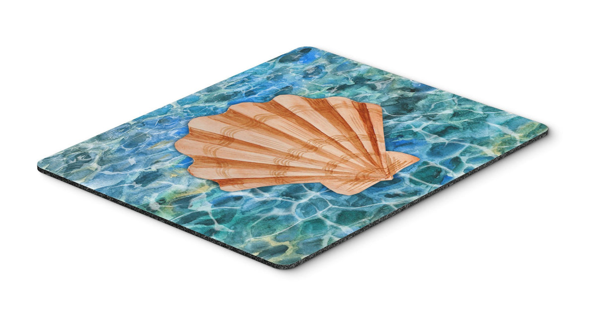 Scallop Shell and Water Mouse Pad, Hot Pad or Trivet BB5367MP by Caroline&#39;s Treasures