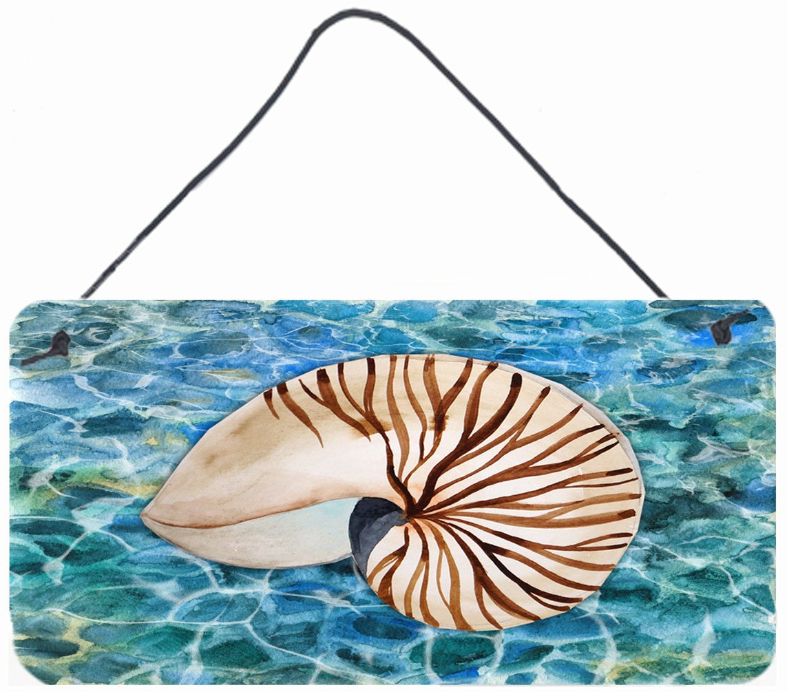 Sea Shell and Water Wall or Door Hanging Prints BB5368DS812 by Caroline&#39;s Treasures