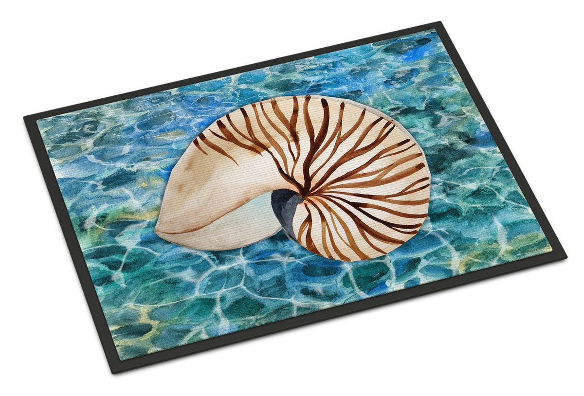 Sea Shell and Water Indoor or Outdoor Mat 24x36 BB5368JMAT by Caroline&#39;s Treasures