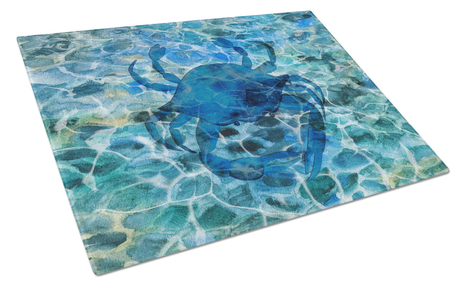 Blue Crab Under Water Glass Cutting Board Large BB5369LCB by Caroline's Treasures
