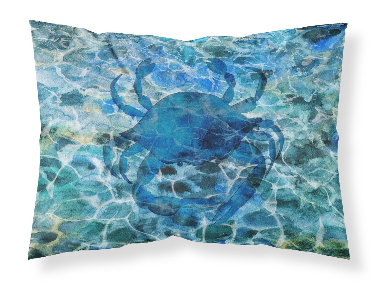 Blue Crab Under Water Fabric Standard Pillowcase BB5369PILLOWCASE by Caroline's Treasures