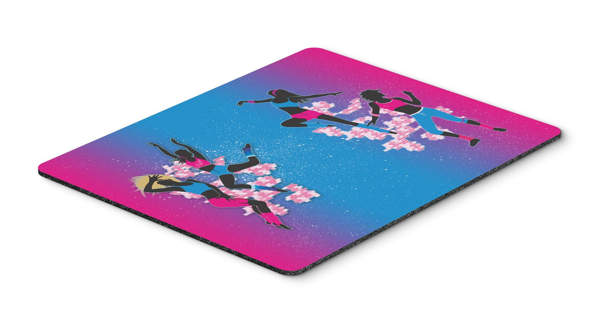 Hip Hop in Pink Blue Mouse Pad, Hot Pad or Trivet BB5373MP by Caroline&#39;s Treasures