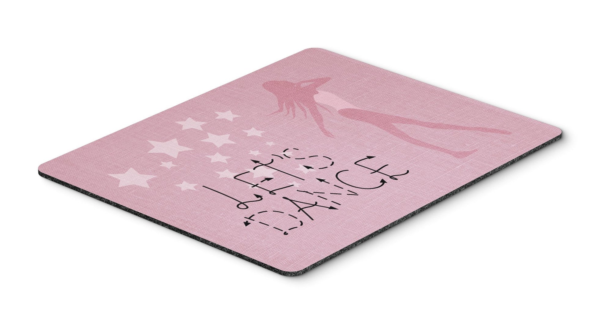 Let's Dance Linen Pink Mouse Pad, Hot Pad or Trivet BB5375MP by Caroline's Treasures