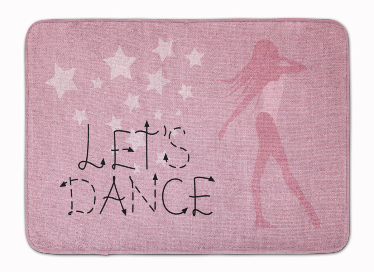 Let&#39;s Dance Linen Pink Machine Washable Memory Foam Mat BB5375RUG - the-store.com