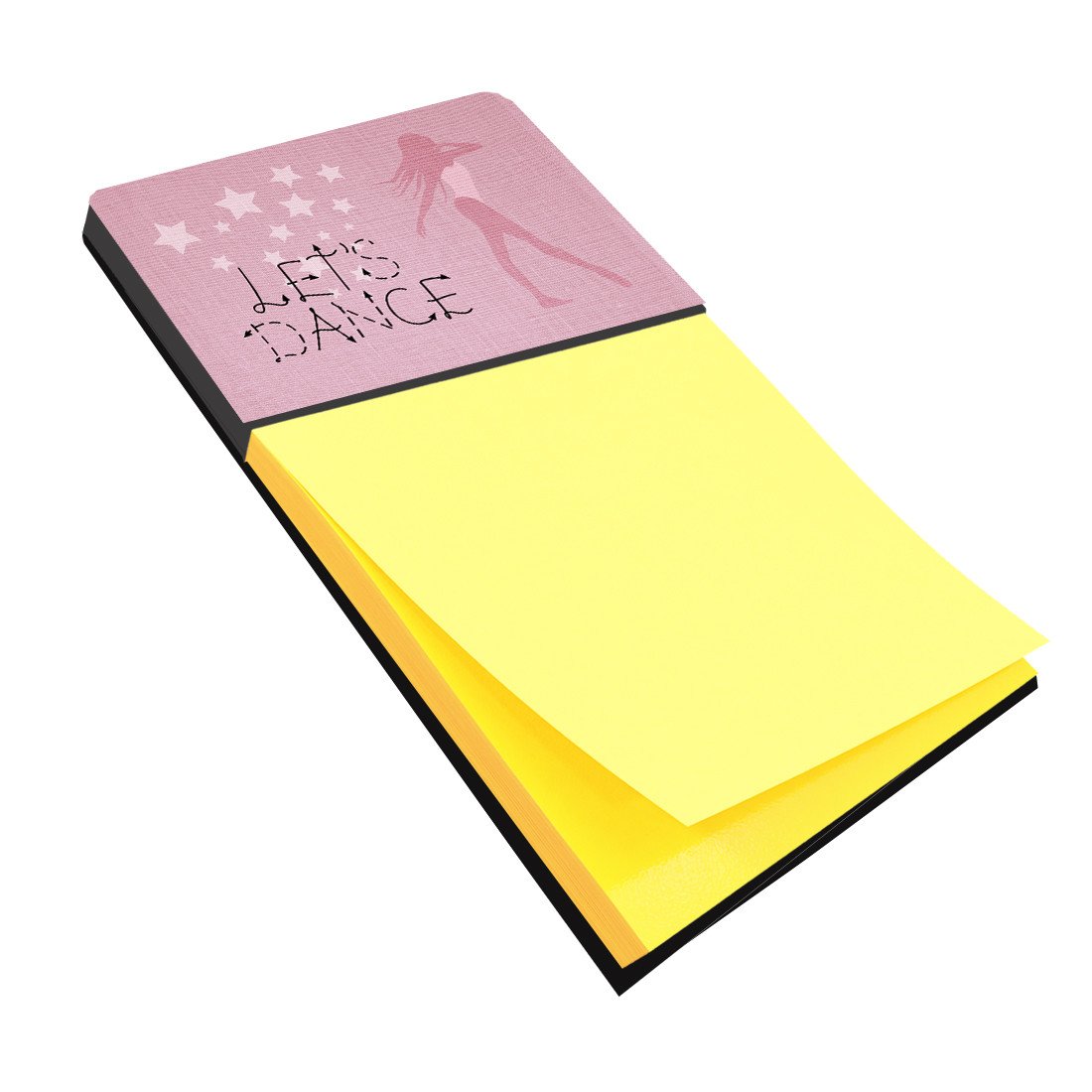 Let&#39;s Dance Linen Pink Sticky Note Holder BB5375SN by Caroline&#39;s Treasures