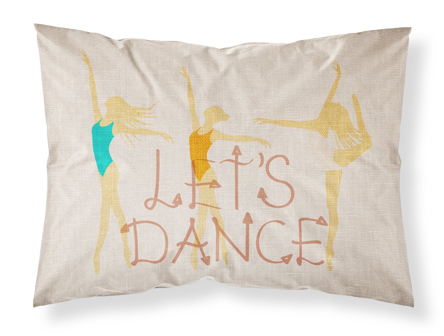 Let's Dance Linen Light Fabric Standard Pillowcase BB5376PILLOWCASE by Caroline's Treasures
