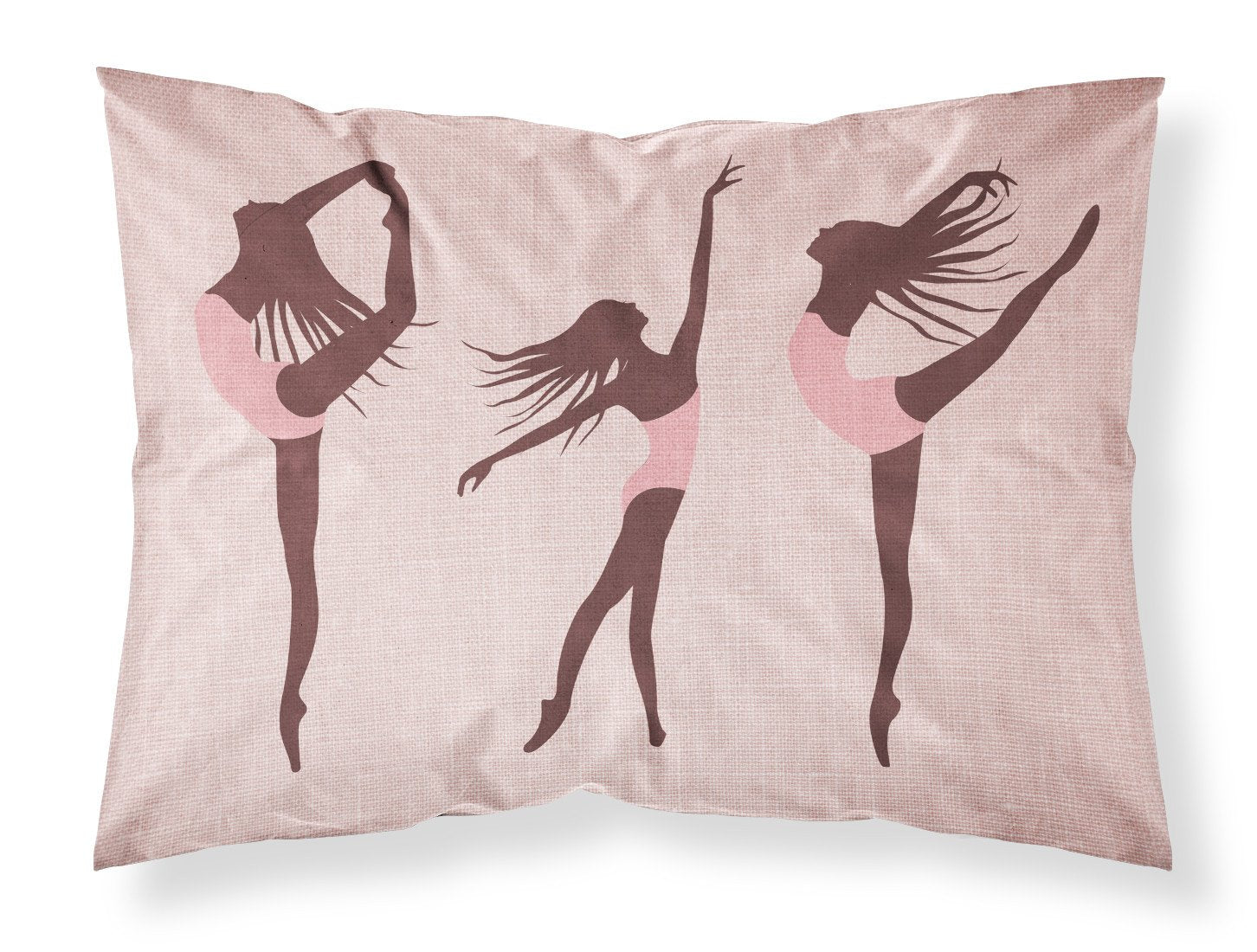 Dancers Linen Pink Fabric Standard Pillowcase BB5377PILLOWCASE by Caroline's Treasures