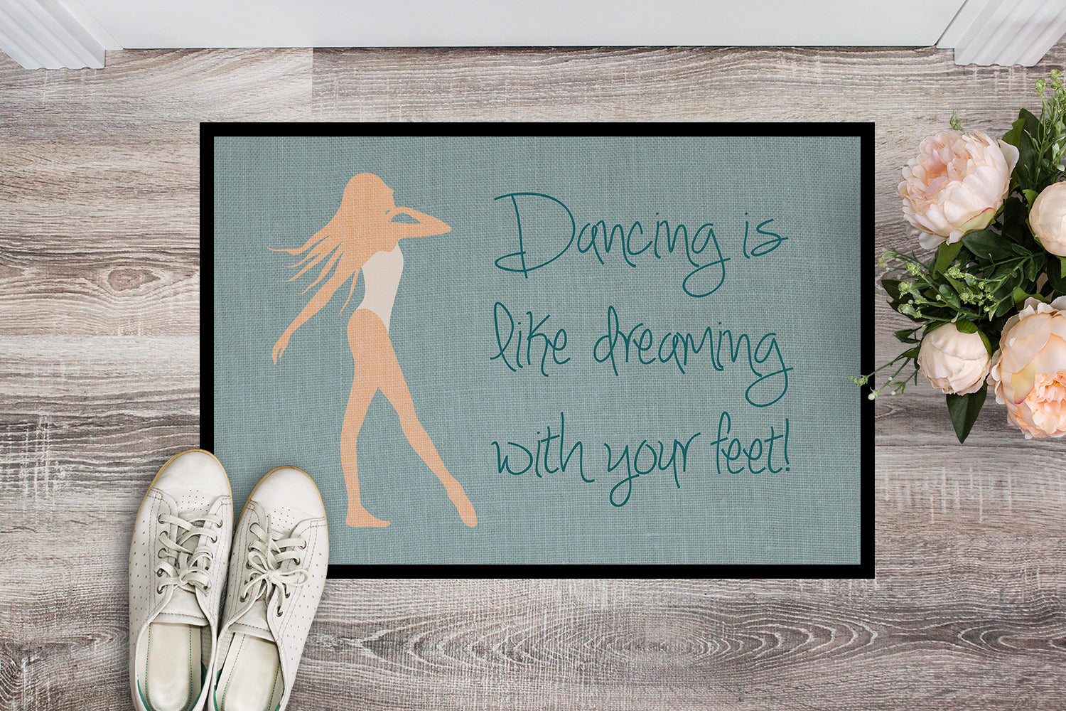 Dancing is Like Dreaming Indoor or Outdoor Mat 18x27 BB5379MAT - the-store.com